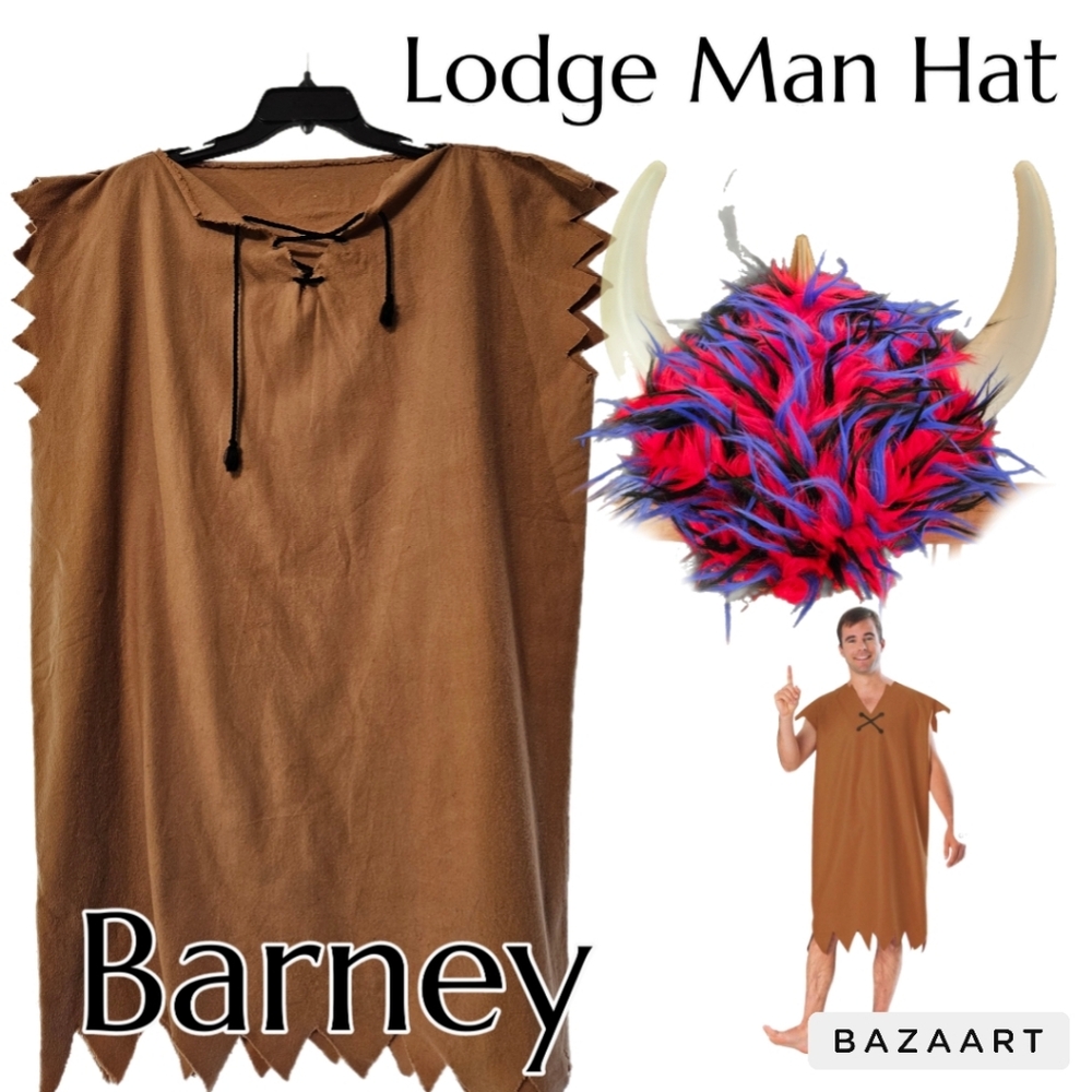 Halloween Costume Classic Fintstones Barney Costume For Men Size M/L